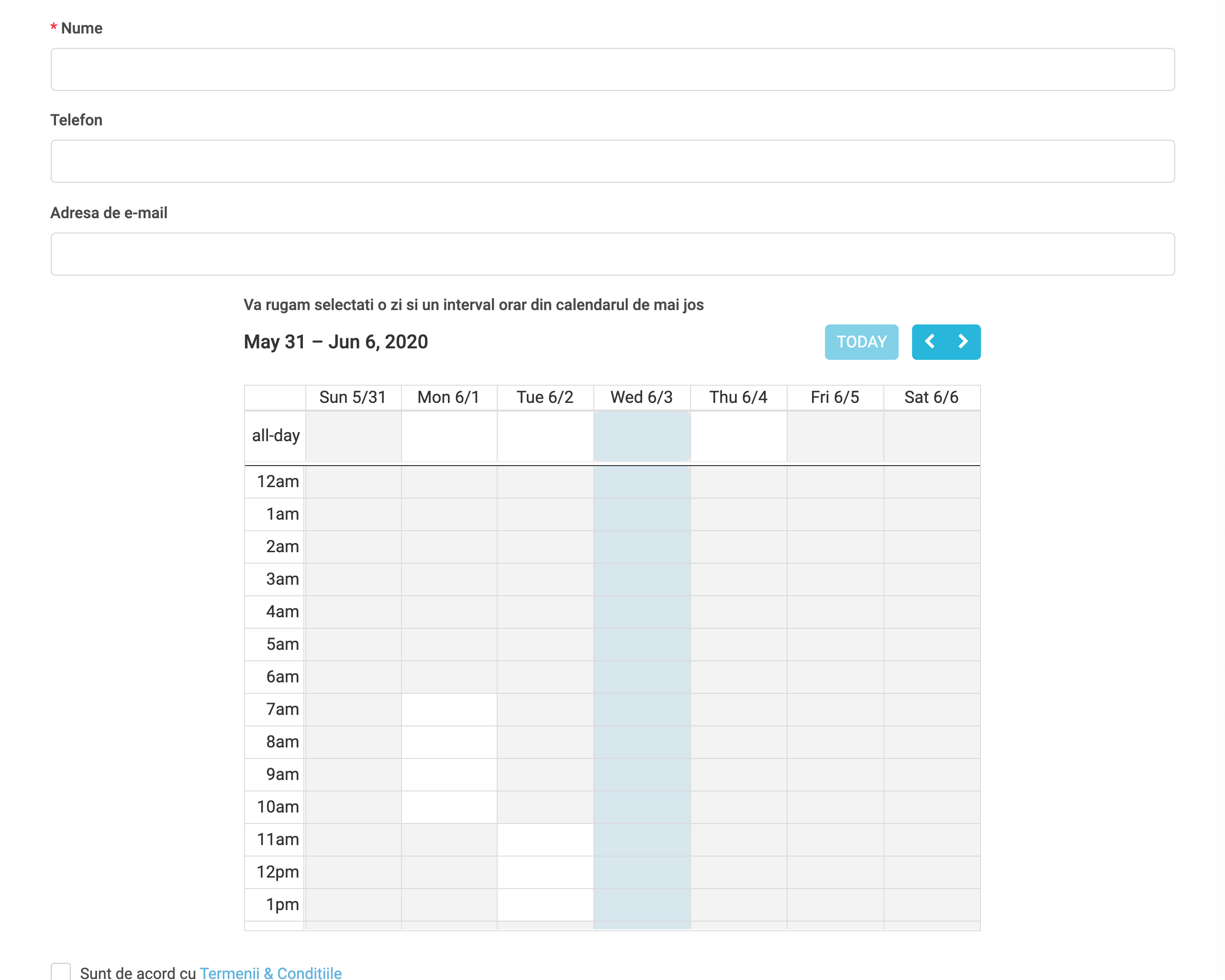 Taschi-CRM-online-rezervari-overview
